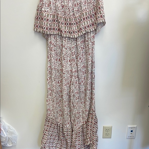 Japna Smocked Tiered strapless jumpsuit size medium - Picture 7 of 9
